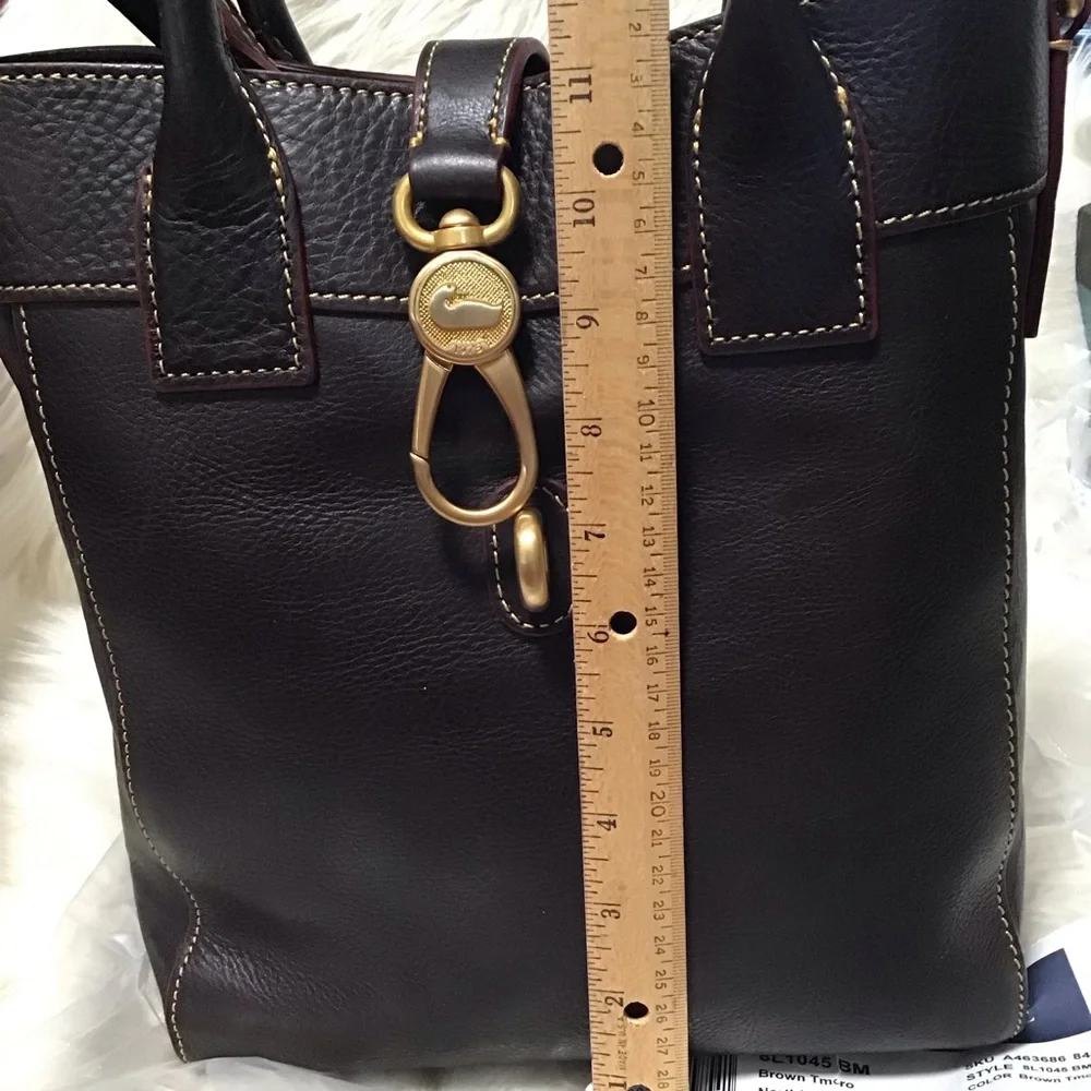 Dooney Florentine Leather North south bucket tote - Picture 10 of 16